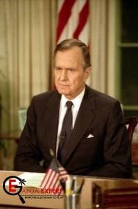 Джордж Буш старший постоянно призывал людей против курения наркотиков