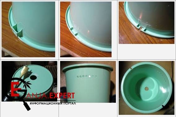 Обработка ведра для выращивания марихуаны