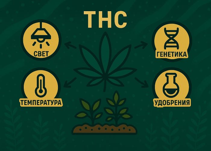 Как вырастить каннабис с высоким ТГК: точная наука вместо случайности