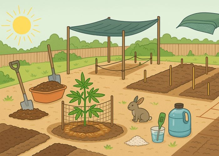 Выращивание каннабиса в ауте: как подготовить среду